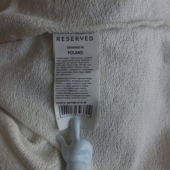 Reserved Brand Cream Maxi French Terry Dress Size M - Picture 10 of 15